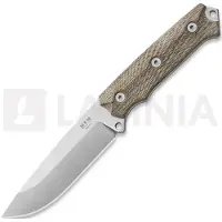 MKM Knives Base-Camp - Canvas Micarta kniv, grön