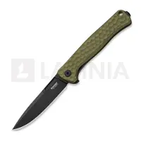 Lionsteel Emmet - MagnaCut B/W - Solid Alu fällkniv, grön