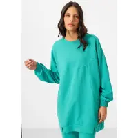 Tommy Life Oversized Fleece Sweatshirt och Byxor Set