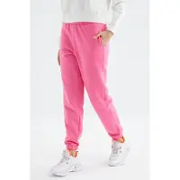 Tommy Life Kvinnors Högmidjade Fleece Jogger Sweatpants