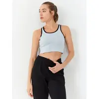 Tommy Life Ribbad ärmlös crop top
