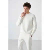 Tommy Life Herr Sweatshirt och Byxor Set i Bomull-Polyester Fleece