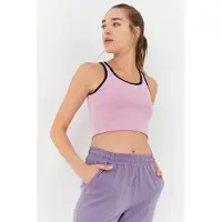 Tommy Life Ribbad ärmlös crop top