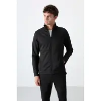 Tommy Life Herr Zip-krage Sweatshirt och Byxor Set