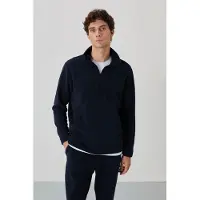 Tommy Life Herrarnas polyesterfleece-tröja och byxor set
