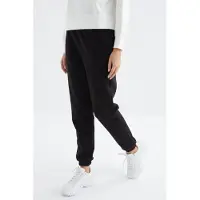 Tommy Life Kvinnors Högmidjade Fleece Joggingbyxor