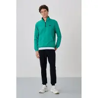 Tommy Life Mäns Zip-Front Sweatshirt och Byxor Set