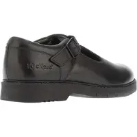 Kickers Dam Finley Läder T-Bar Finskor (Svart)