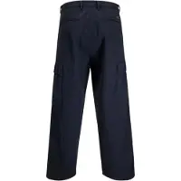 Jack & Jones Jack And Jones Owen-byxor med vida ben för män i militärstil (Mörkblått)
