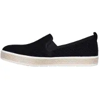 SKECHERS Espadriller i vävt tyg för kvinnor/damer (Svart)