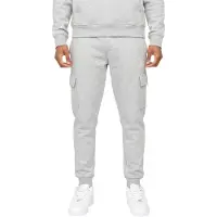 SikSilk Herr Logo Cargo Joggingbyxor (Grå Marl)