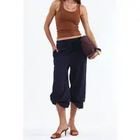 Busem Kvinnors bomullsblandning rakbenade sweatpants