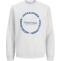 Jack & Jones Sweatshirt 'JJBENSON' blå / vitmelerad