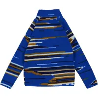 Craghoppers Fleece-tröja med halv dragkedja och ränder för barn (Titanblått)