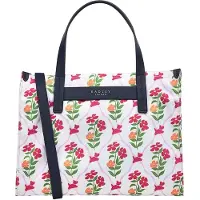 Radley Axelremsväska i återvunnen polyester med blommor (Svart)
