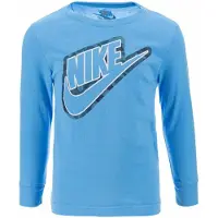 Nike Långärmad T-shirt i kamouflage för barn (Universitetsblått)