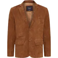 Infinity Leather Herrjacka i italiensk beige mocka i mocka - Trabzon