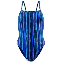 Speedo Printed Web Back Baddräkt