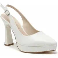 Forever & Always Corin Spetsig Tå Slingback Bröllopsplatå Pump