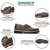 Mephisto Mörkbruna läderbåtskor för herrar - Adrien Montana 8591