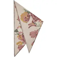 Codello Scarf beige / grön / mörkorange / rosa