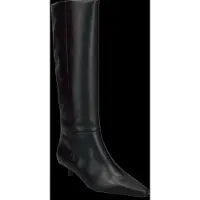 Calvin Klein Leather Kitten Heel Knee Boots