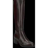 Wonders för kvinnor. G-6262 Isy bruna läderboots (39), Hud, 3 till 5 cm, Zip, Casual