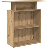 vidaXL Receptionsdisk artisan ek 100x40x104 cm konstruerat trä