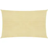 vidaXL Solsegel 160 g/m² beige 2x4,5 m HDPE