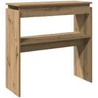 vidaXL Konsolbord artisan ek 80x30x80 cm konstruerat trä