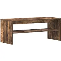 vidaXL Tv-bänk rökfärgad ek 100x35x40 cm konstruerat trä