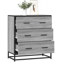 vidaXL Skåp, Grå Sonoma Ek, 68X35X76 Cm Material Träbaserat