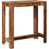 vidaXL Barbord, Antikträ, 102x50x103,5 cm