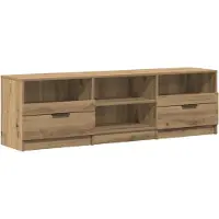 vidaXL Tv-bänk artisan ek 150x33,5x45 cm konstruerat trä