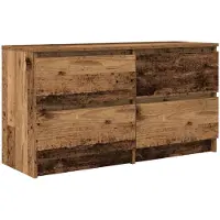 vidaXL TV-bänk gammalt trä 100x35x54 cm konstruerat trä