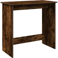 vidaXL Skrivbord rökfärgad ek 80x40x75 cm konstruerat trä