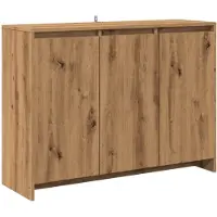 vidaXL Skåp, Artisan Ek, 102X33X75 Cm, Material av Träbaserade Skivor