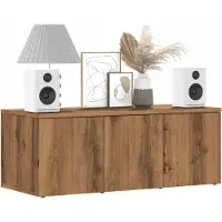 vidaXL Tv-bänk artisan ek 80x34x30 cm konstruerat trä