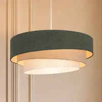 Duolla Taklampa , Trio, Grön, Vardagsrum, Tyg / textil, Ung livsstil