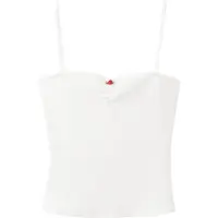 Mango Topp 'ROSE' grön / röd / vit