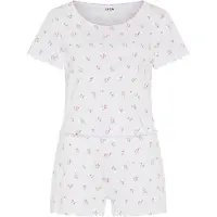 LASCANA Kort pyjamas vit