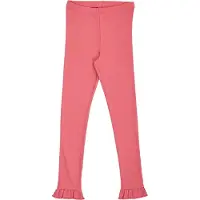 Müsli Leggings - Rib - Cozy Mig Frill - Baroque Rose - - 5 år (110) - Leggings
