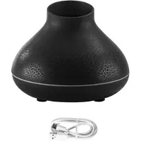 Melitt Flame Diffuser 130ml Bonfire Diffuser Färgrik Flame Luftfuktare Liten Eterisk Oljespridare för Rumskontor B