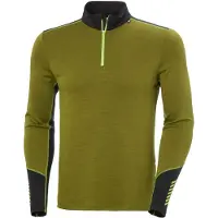 Helly Hansen - Underställ - Lifa Merino Midweight 1/2 Zip Olive Green för UnisexUll - Storlek S - Grön