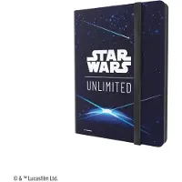 Ultra pro Gamegenic: Star Wars Unlimited kortspel - 18-facks album - kortbaksida blå