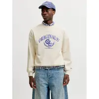 Jack & Jones Sweatshirt 'JORFREDERIKSBERG' blå / ullvit