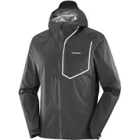 Salomon - Trail running kläder - Bonatti Pro Jkt M Deep Black för Unisex - Storlek L - Svart