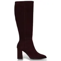 Wonders för kvinnor. M-5442 Charme vinröda läderboots (36), Hud, 3 till 5 cm, Zip, Casual, Granat