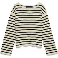 Vero Moda Tröja 'VMNoma' svart / off-white