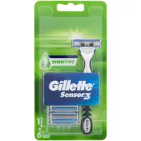 Gillette Sensor 3 Handle and 6 blades